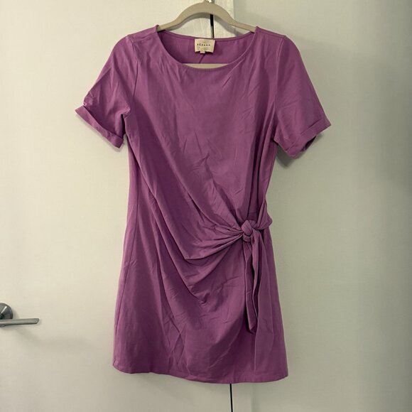 Sezane Pippa Short Dress - Mauve Size Medium - Picture 2 of 4